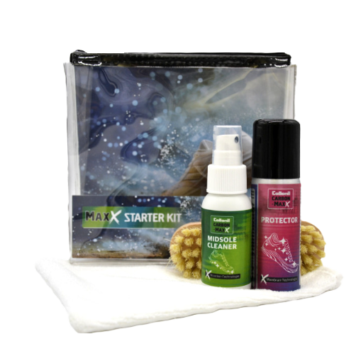 CasaBellissimo Collonil MAXX Starter Kit mit Midsole Cleaner und Protector sowie Schuhbürste und Poliertuch