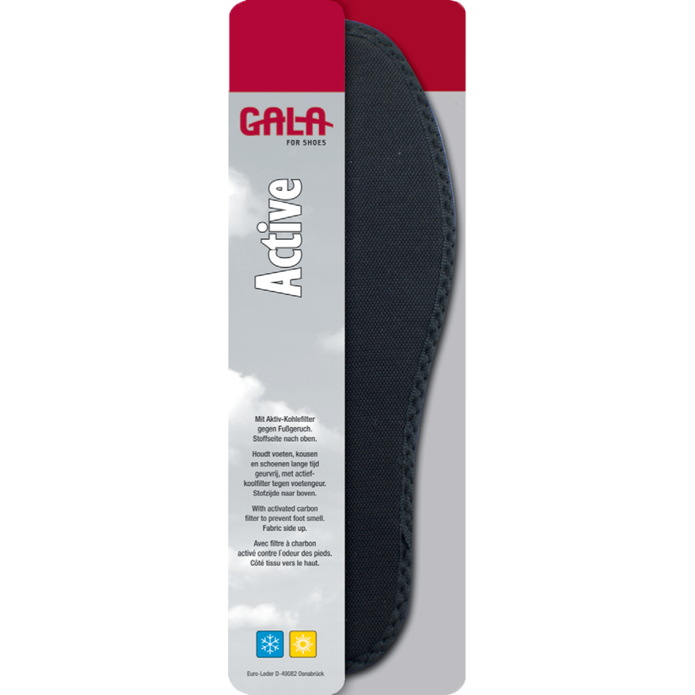 CasaBellissimo Schwarze Einlegesohlen GALA Active mit gepaspeltem Rand