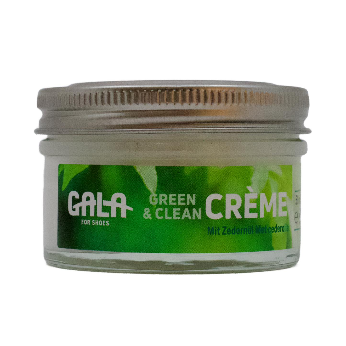 GALA for Shoes Green & Clean Schuh-Creme 50 ml im hochwertigen Glastiegel mit metallenem Schraubverschluss