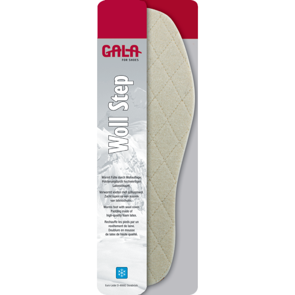 cremefarbene GALA Woll Step Wollsohlen warm