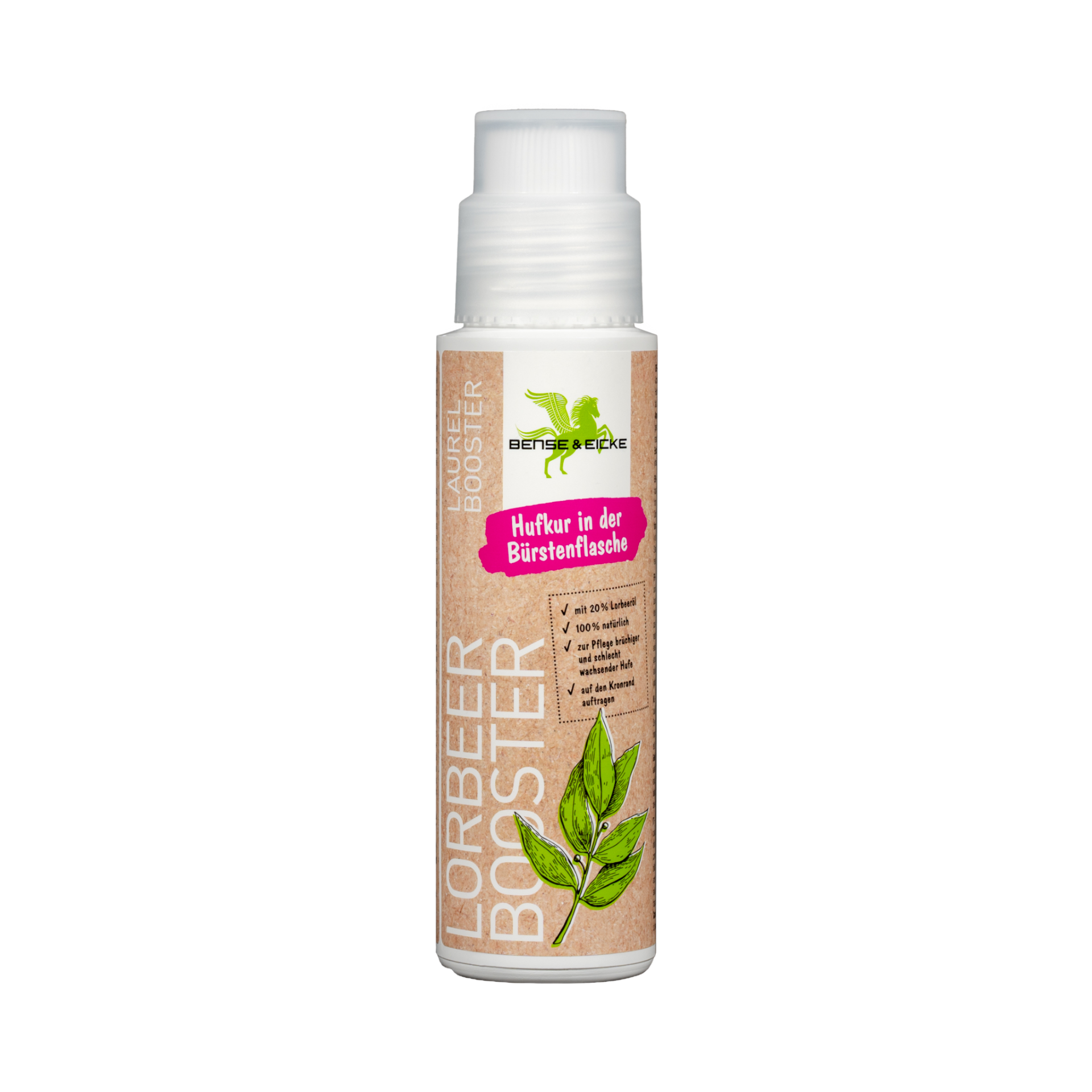 Bense und Eicke Lorbeer Booster in Plastikflasche mit Bürstenaufträger