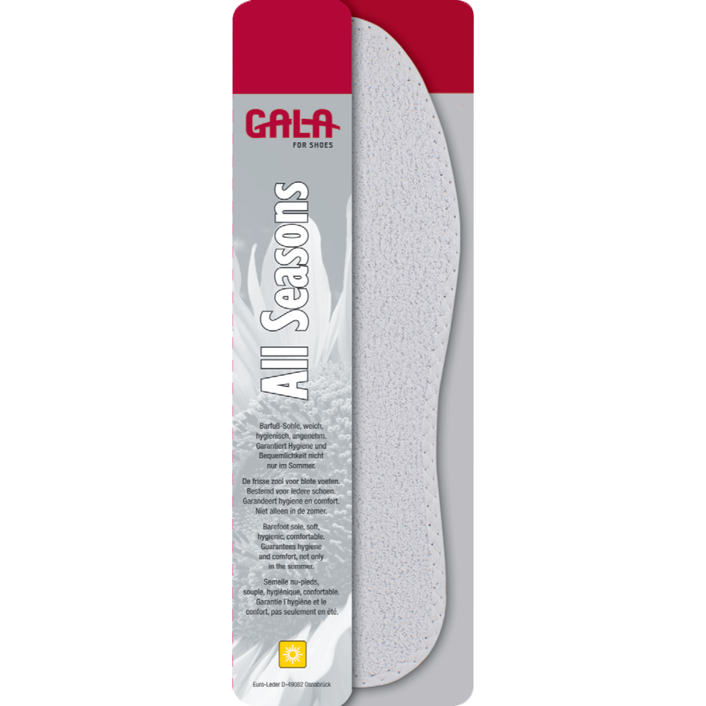 CasaBellissimo GALA Ganzjahres Einlegesohlen All Seasons Weiß
