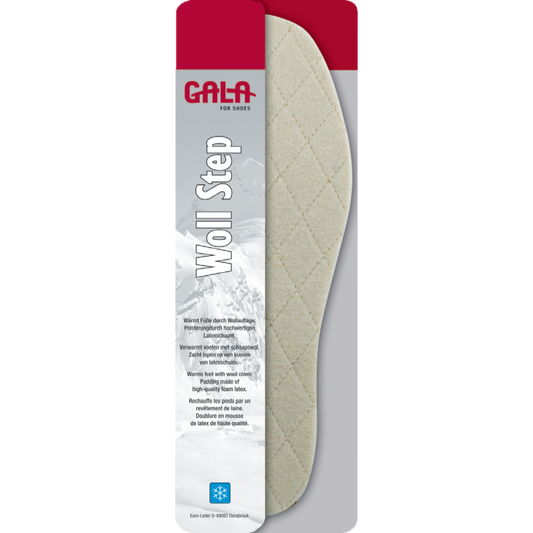 cremefarbene GALA Woll Step Wollsohlen warm