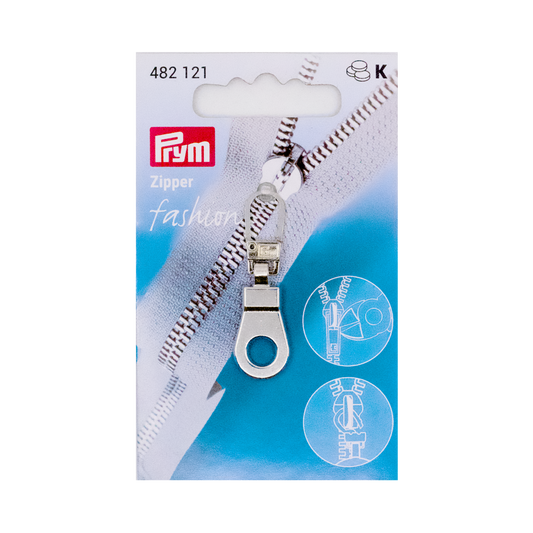 Prym Reißverschluß-Zipper-Fashion "Öse" silberfarbig
